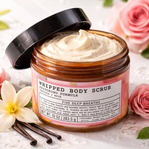 Whipping Body Scrub Vanilla & Rose - Restoring Formula 10oz